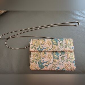 Urban Outfitters Floral Crossbody Bag - Pink, Blue, Gold
